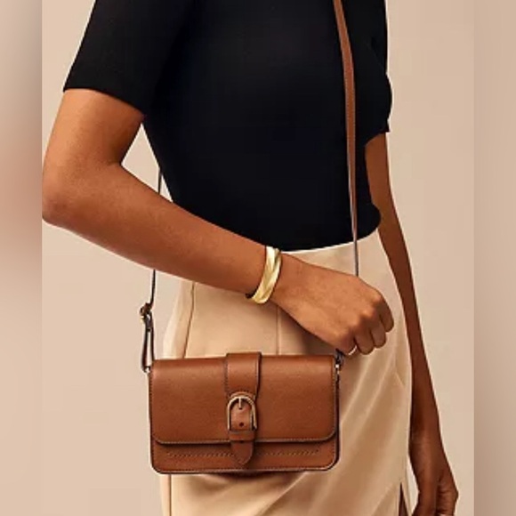 FOSSIL Handbag Zoey Magnetic Buckle Crossbody Brown Leather Bag AUTHENTIC NWT - Picture 4 of 8